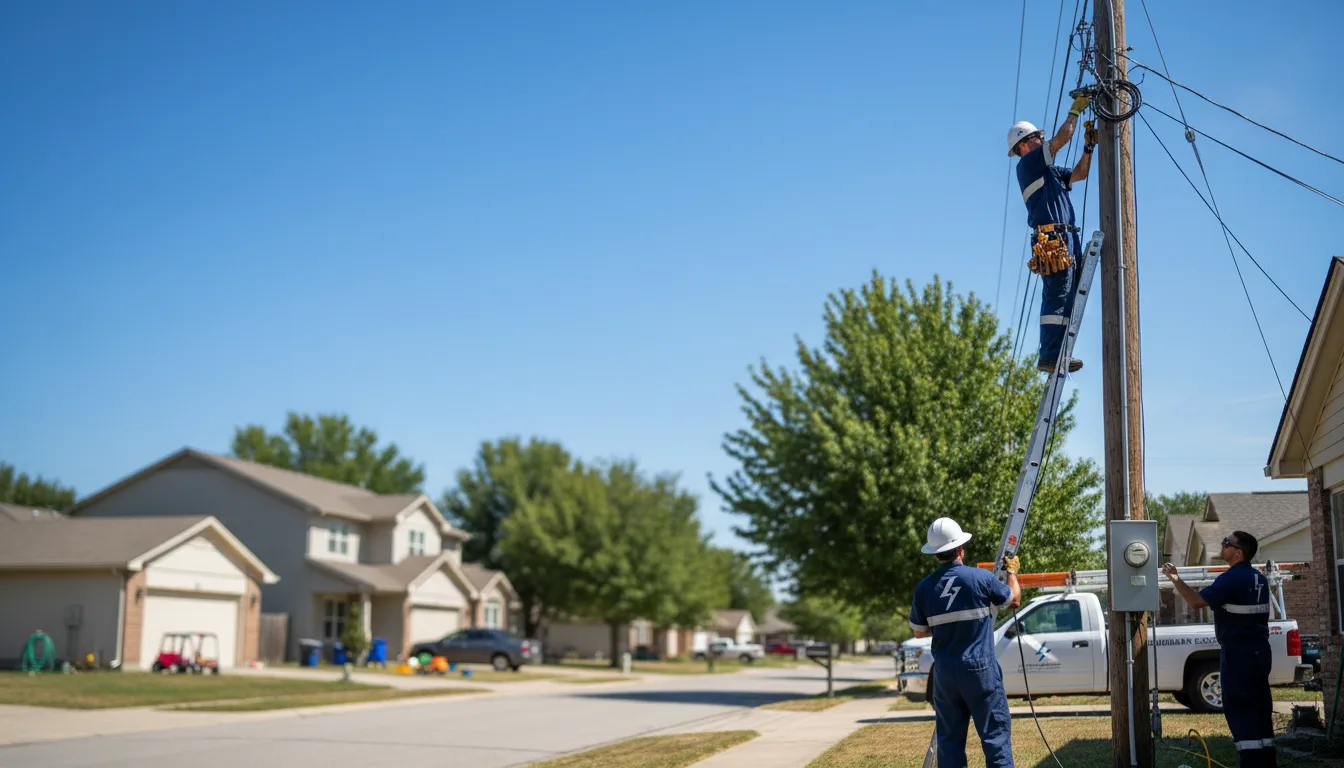 Residential electrician providing installation services in Quinwood, WV